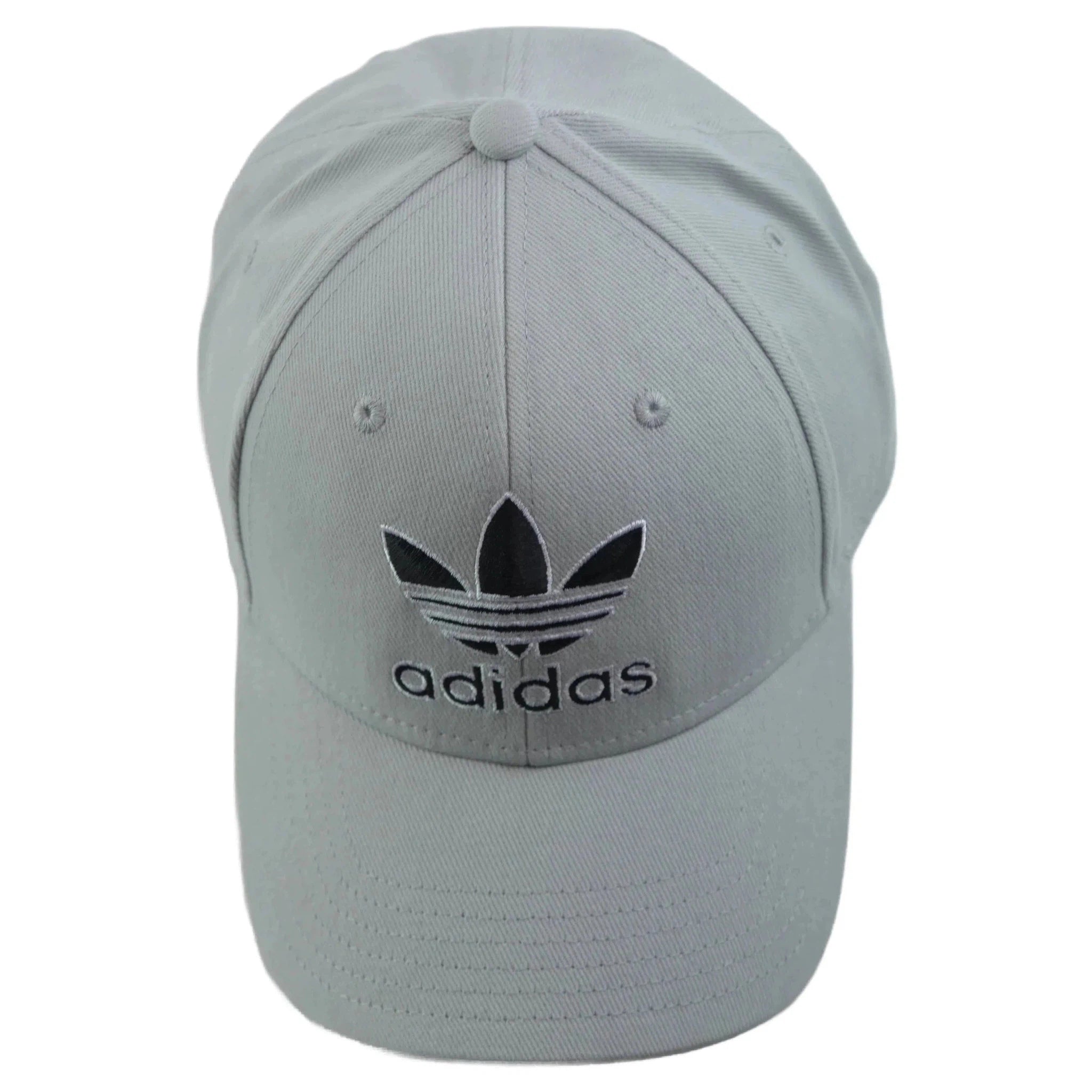 Adidas Originals Icon 2.0 Stone Gray & Black Hat Trefoil Logo Snapback Cap