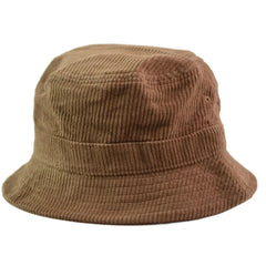 Katin Corduroy Script Logo Bucket Hat – Brown Retro Surf Style