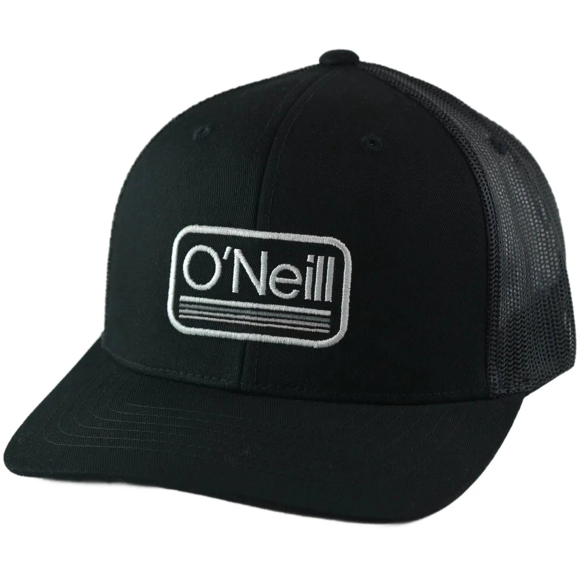 O'Neill Headquarters Black O'neill Logo Men's Snapback Cap Adjustable Hat