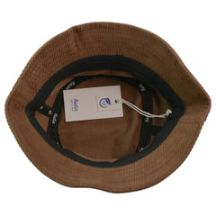 Katin Corduroy Script Logo Bucket Hat – Brown Retro Surf Style