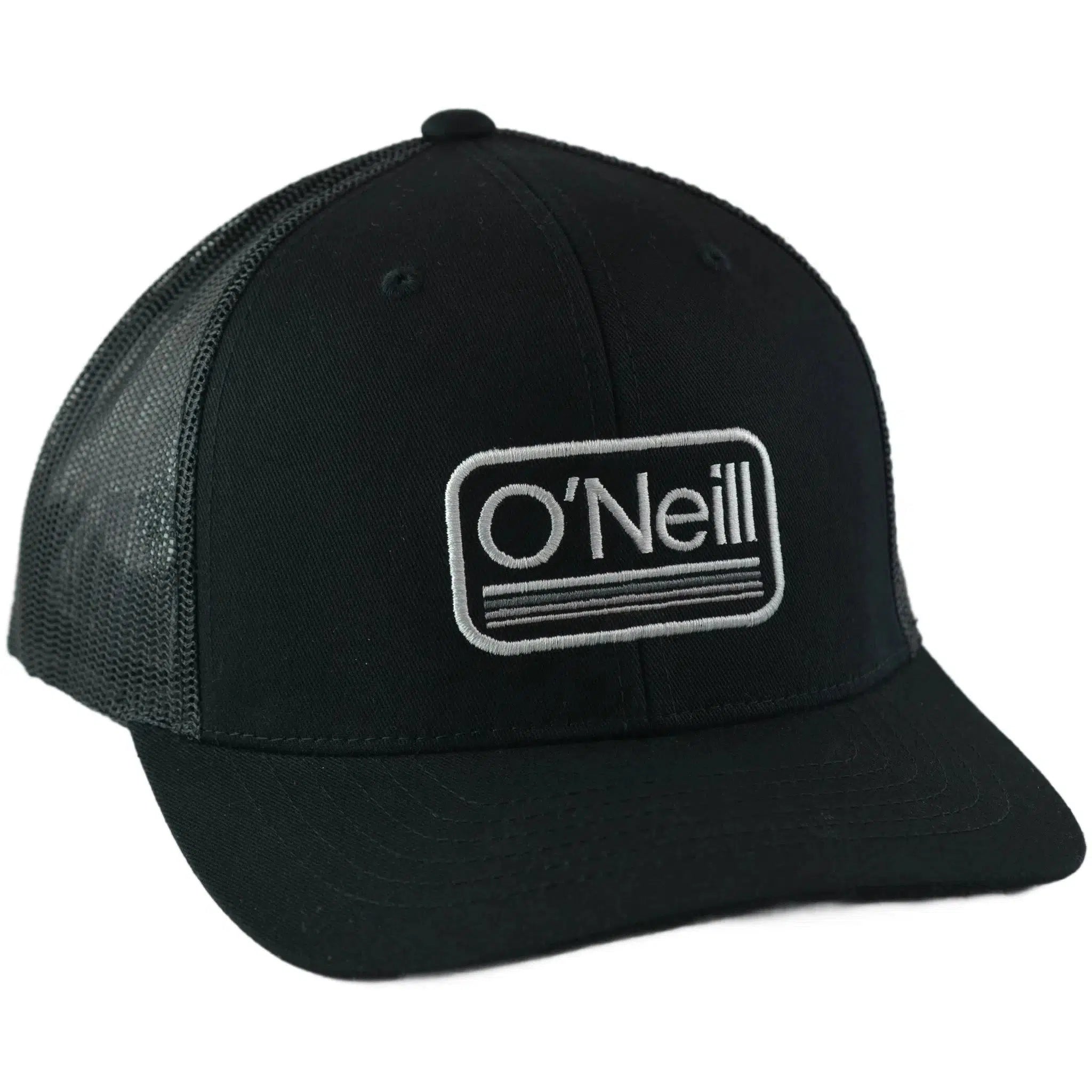 O'Neill Headquarters Black O'neill Logo Men's Snapback Cap Adjustable Hat