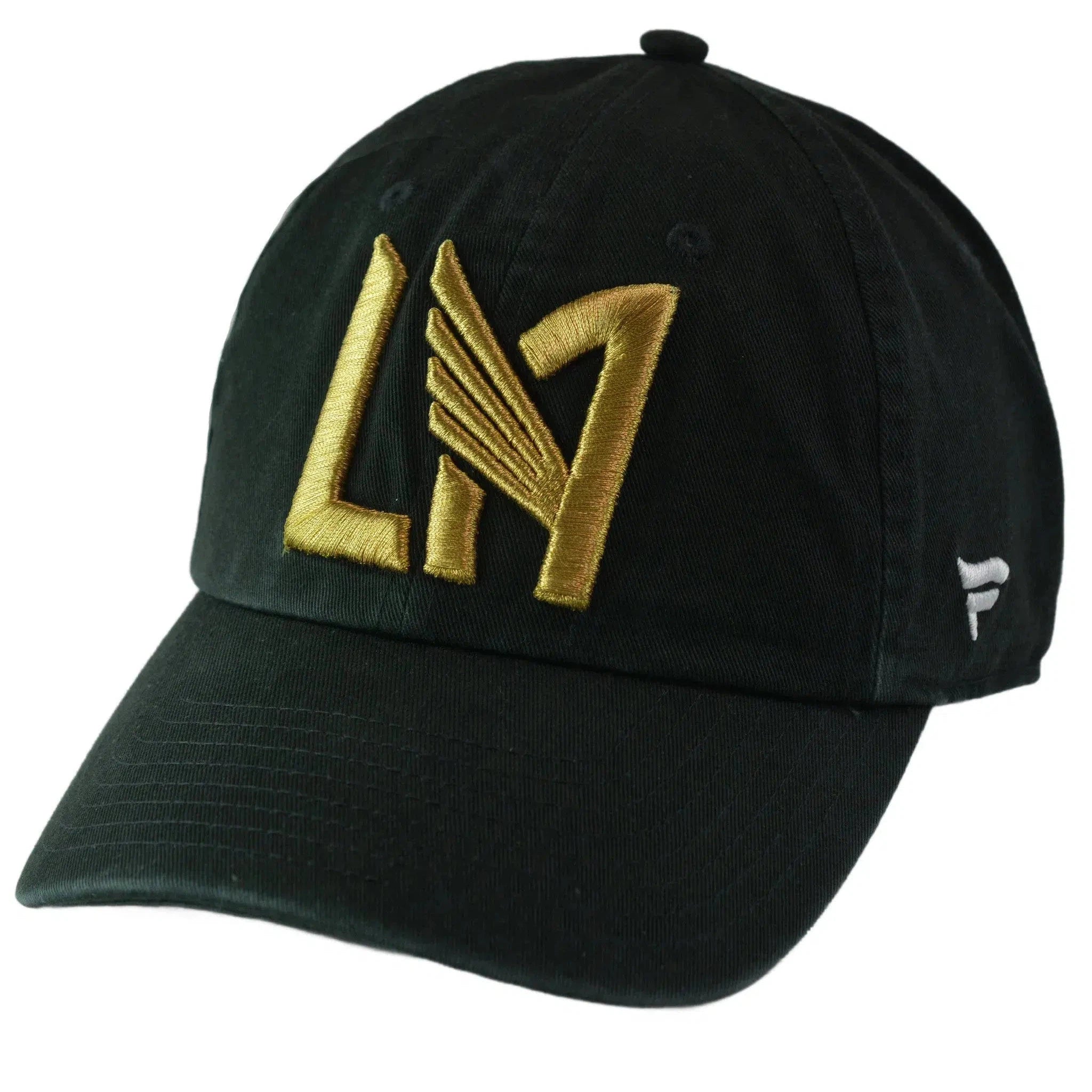 LAFC MLS Soccer Black LAFC Relaxed Fit Strap Back Cap Dad Hat by Fanatics