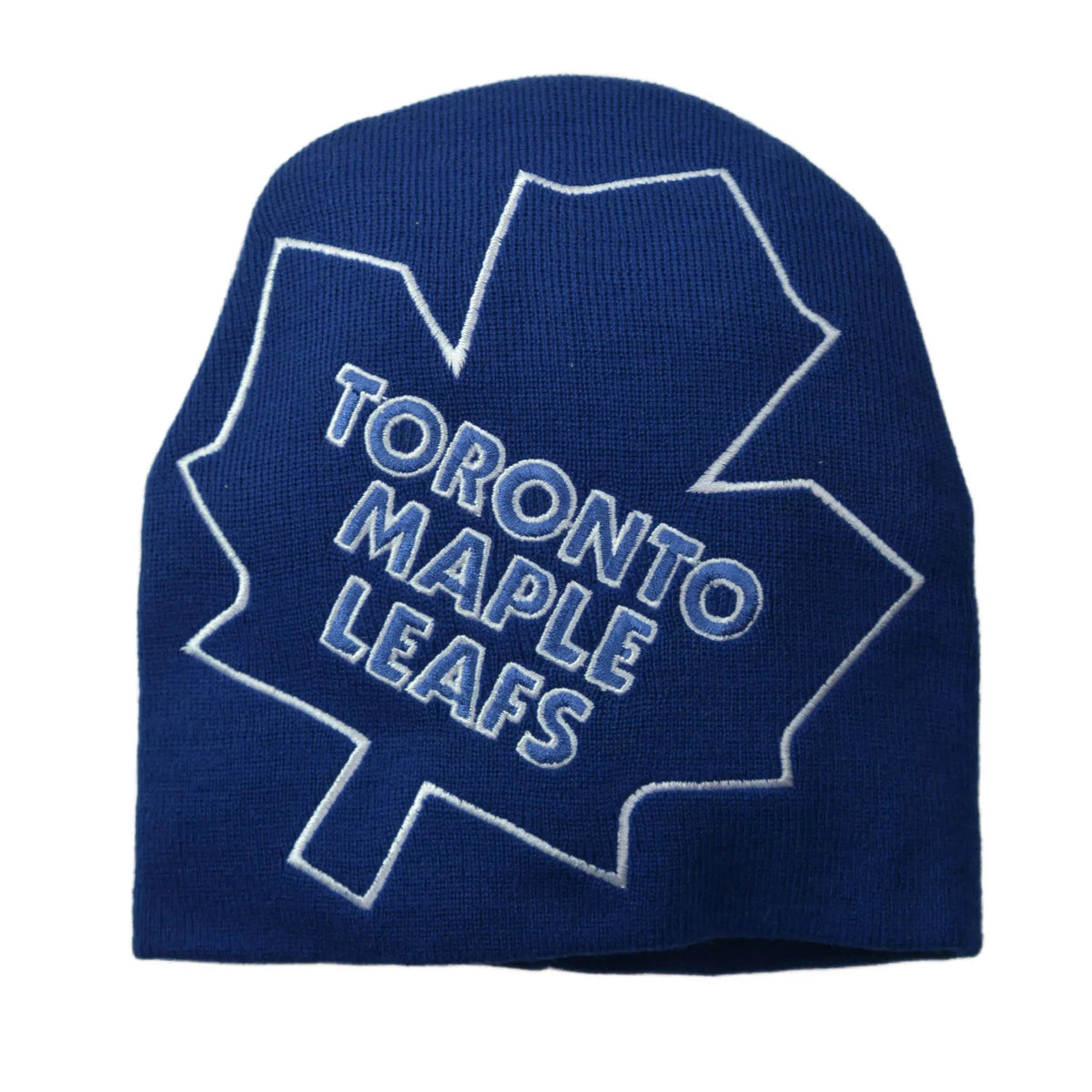 Toronto Maple Leafs NHL Big Logo Knit Cuffless Beanie, Winter Hat by Reebok