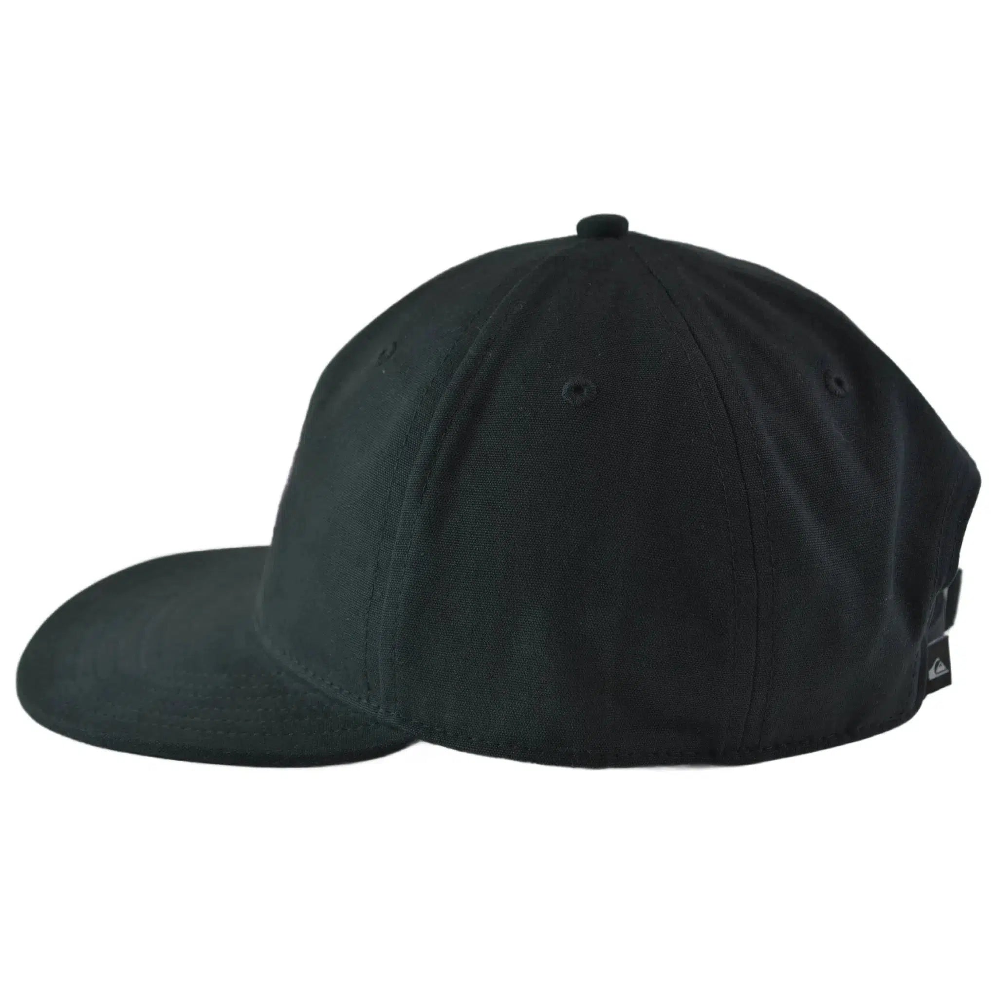 Quiksilver Wash Buckler Relaxed Fit Adjustable Black Strapback Hat