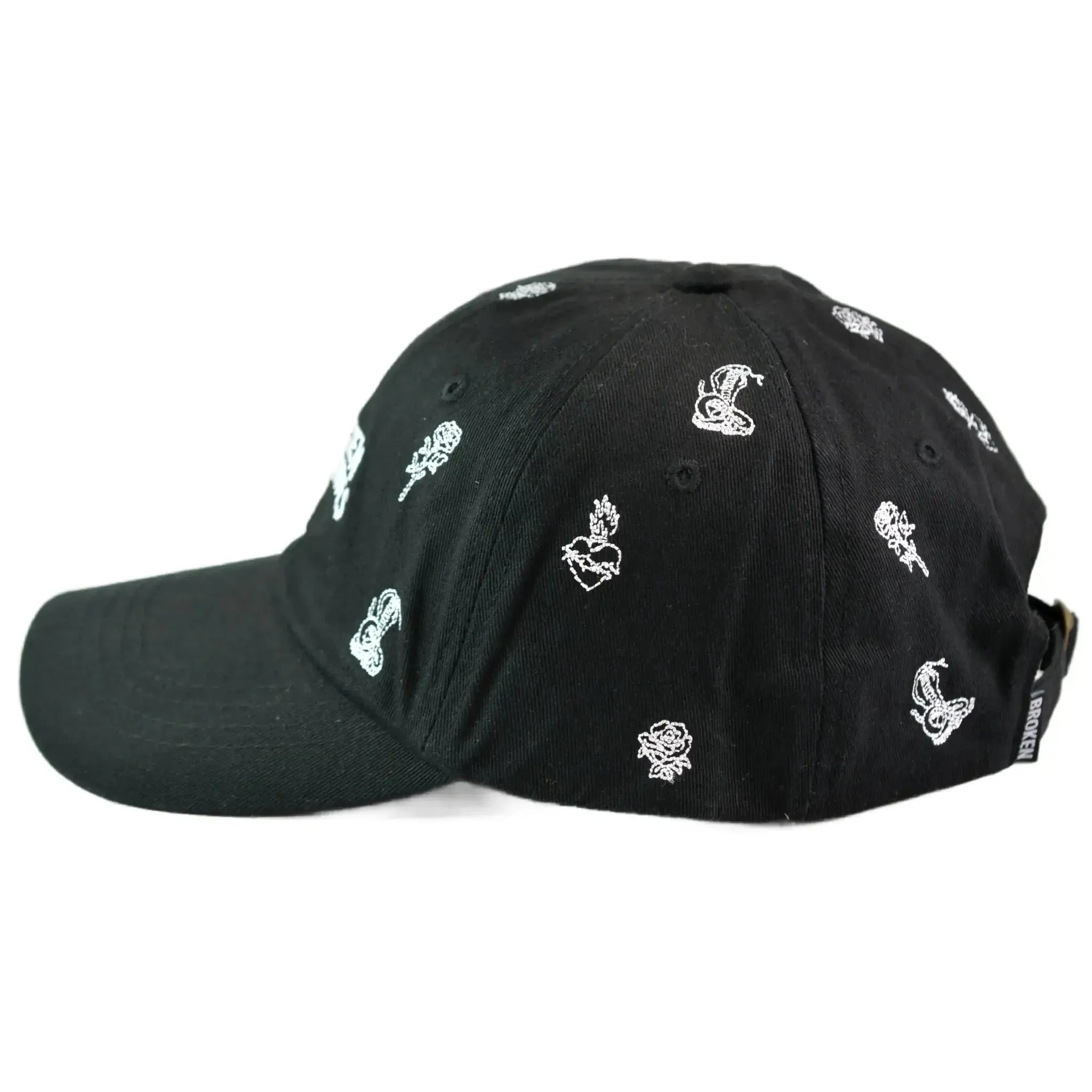 Broken Promises Fortune Black Dad Hat – Adjustable Streetwear Cap