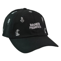 Broken Promises Fortune Black Dad Hat – Adjustable Streetwear Cap