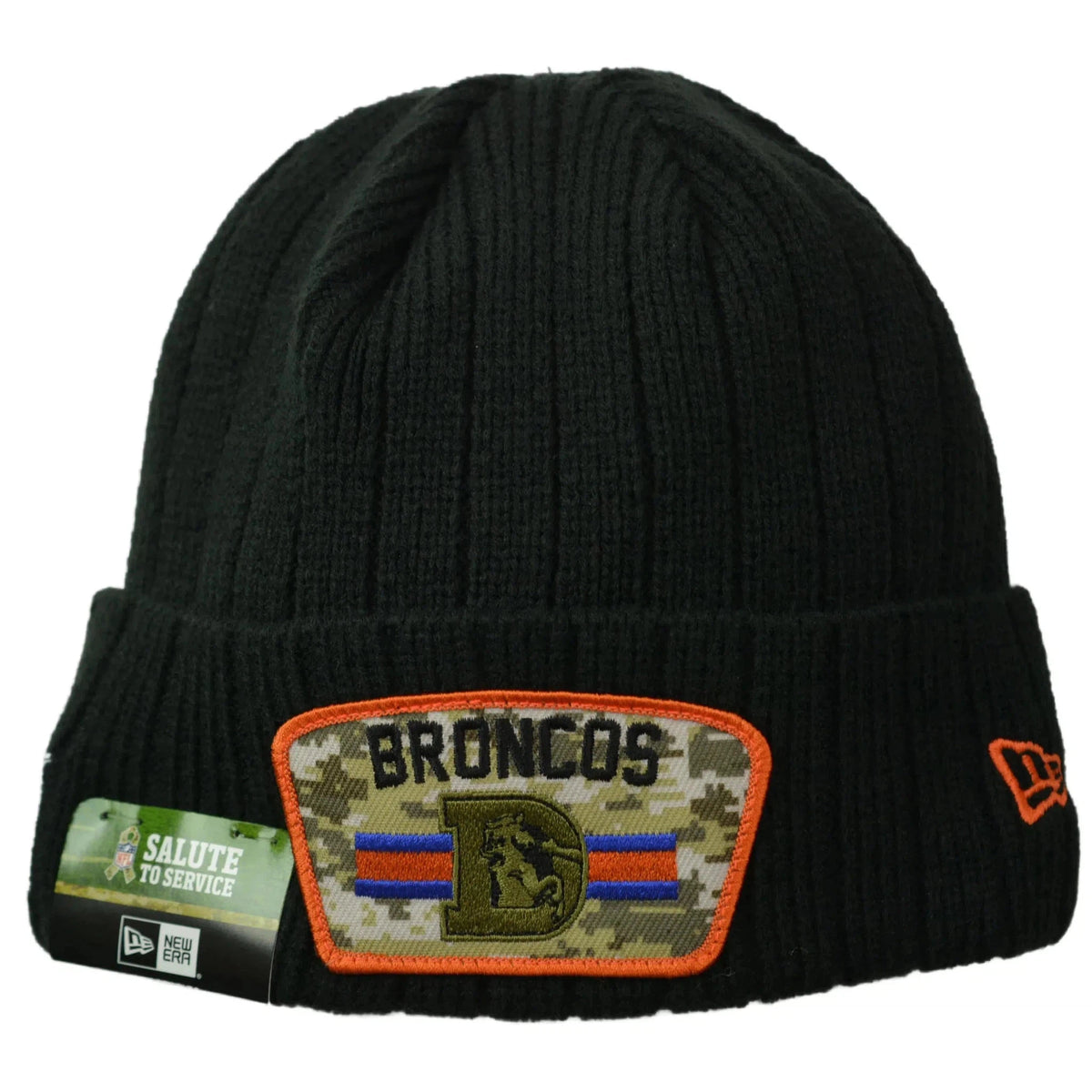 Denver Broncos New Era Salute to Service Black Knit Beanie Winter Watch Cap