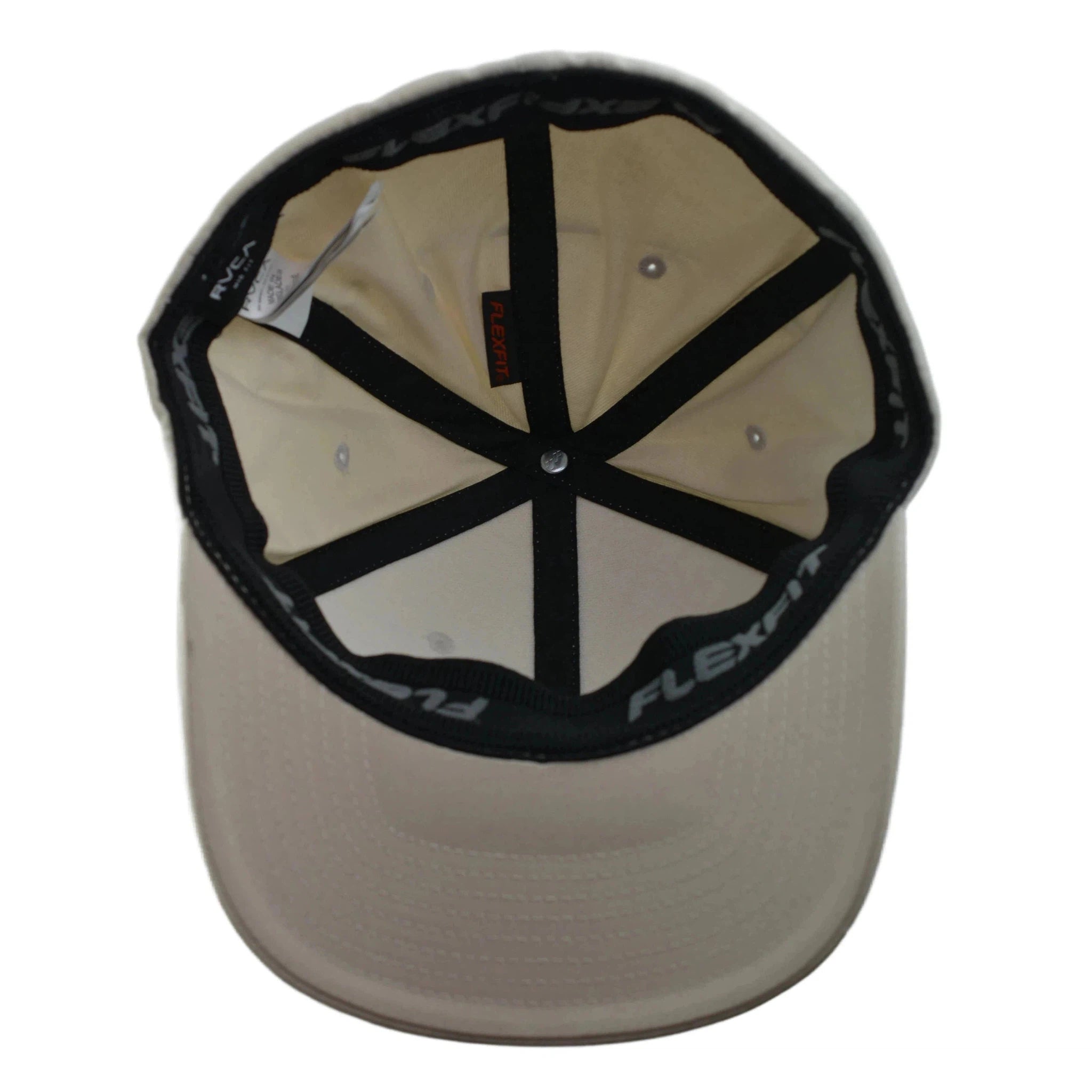 RVCA Solid Flex Cream Light Khaki Cap Stretch Fit L/XL Hat