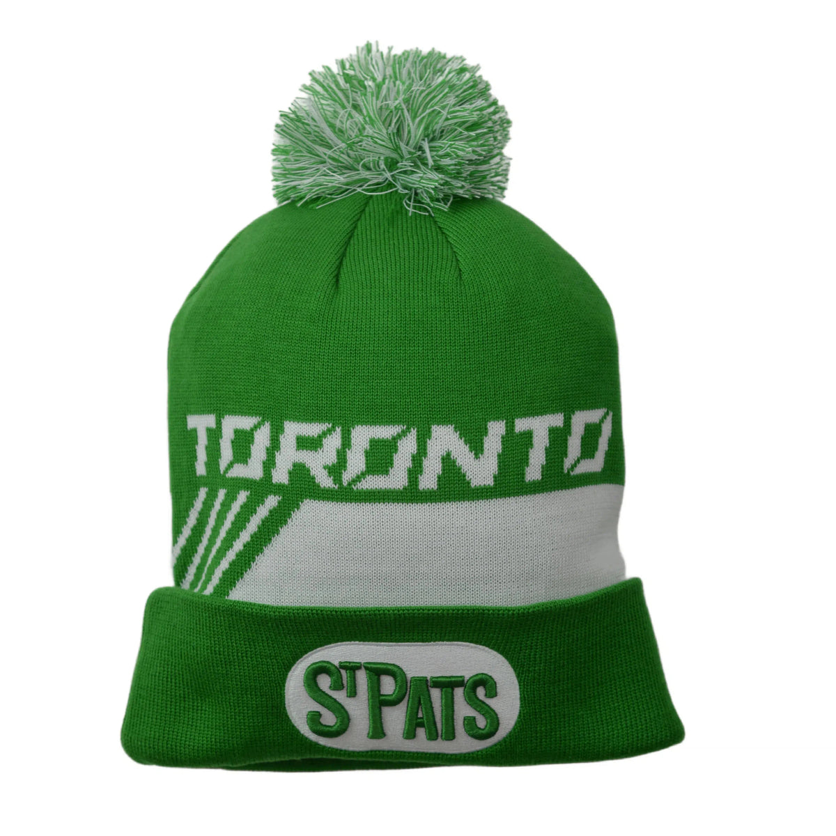 Toronto Maple Leafs NHL St. Pats Pro Locker Room Cuffed Knit Winter Hat with Pom by Fanatics