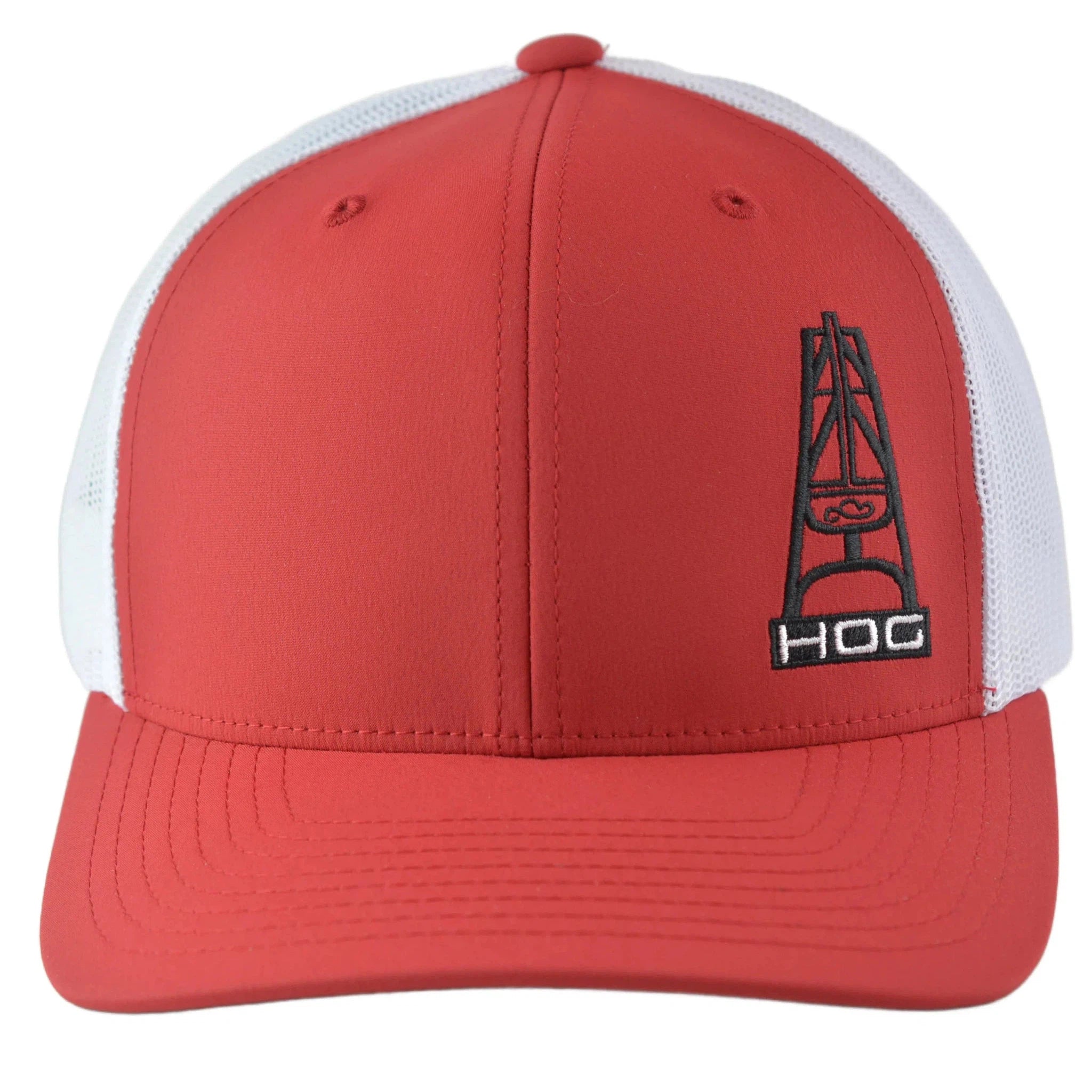 Hooey Hog Red & White Adjustable Trucker Style Mesh back Snapback Cap Hat