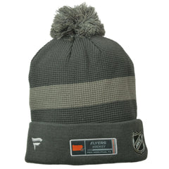 Philadelphia Flyers NHL Home Ice Knit Gray Beanie Winter Hat with Pom