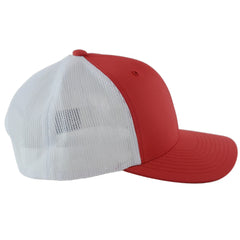 Hooey Hog Red & White Adjustable Trucker Style Mesh back Snapback Cap Hat