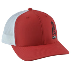 Hooey Hog Red & White Adjustable Trucker Style Mesh back Snapback Cap Hat