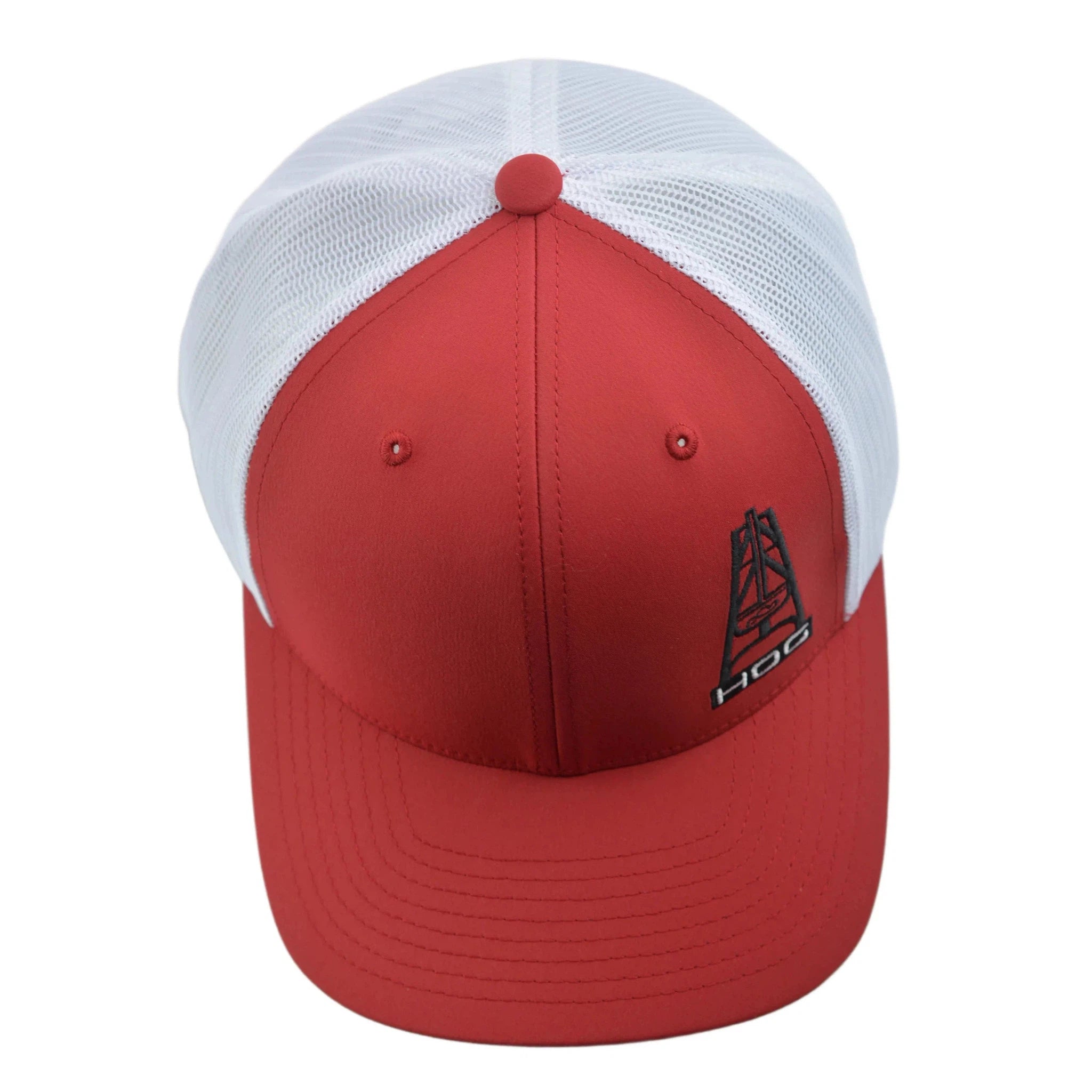 Hooey Hog Red & White Adjustable Trucker Style Mesh back Snapback Cap Hat