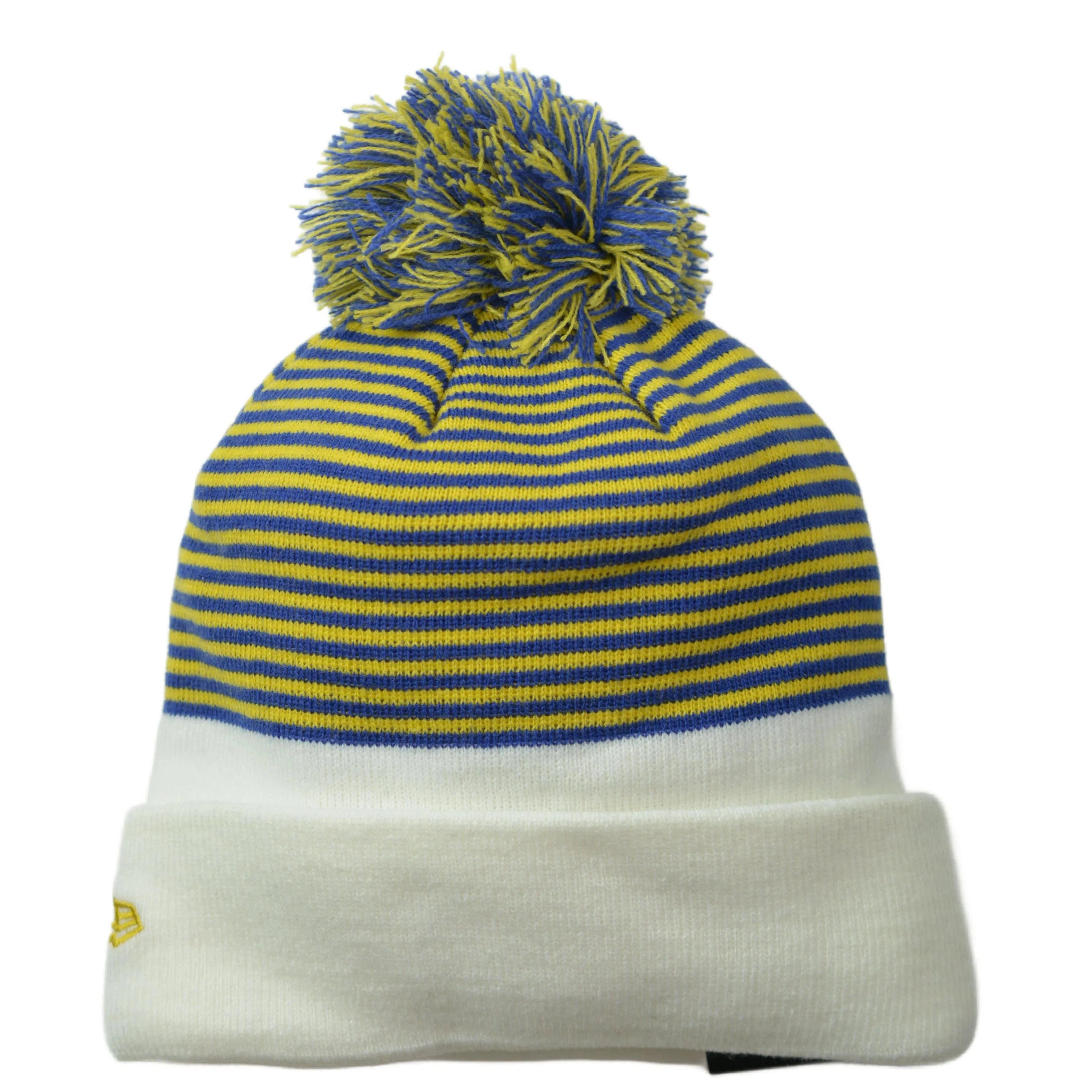 Chelsea FC New Era Striped Knit Pom Beanie Soccer Winter Hat