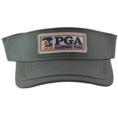 PGA Harding Park Hi Performance Gray Golf Adjustable Sun Visor by Ahead