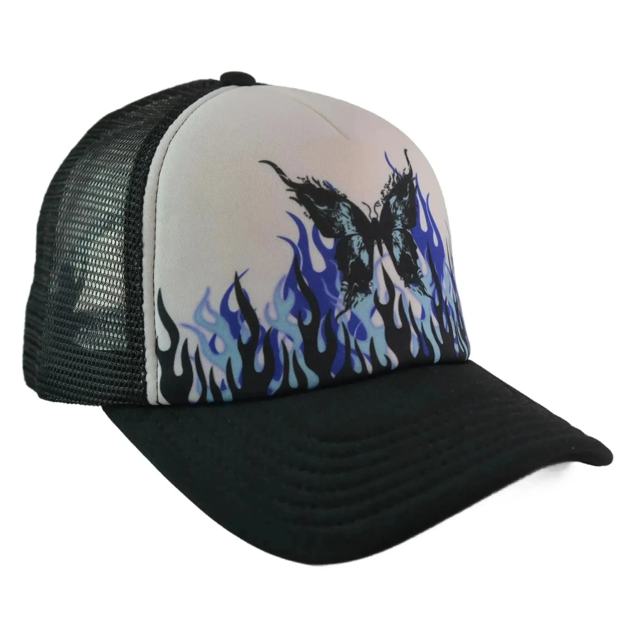 Vitriol Ziggy Butterfly Flame Trucker Hat – Mesh Back Snapback