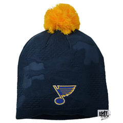 St. Louis Blues Women's NHL Pro Team Locker Room Knit Beanie Pom Winter Hat