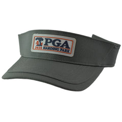 PGA Harding Park Hi Performance Gray Golf Adjustable Sun Visor by Ahead