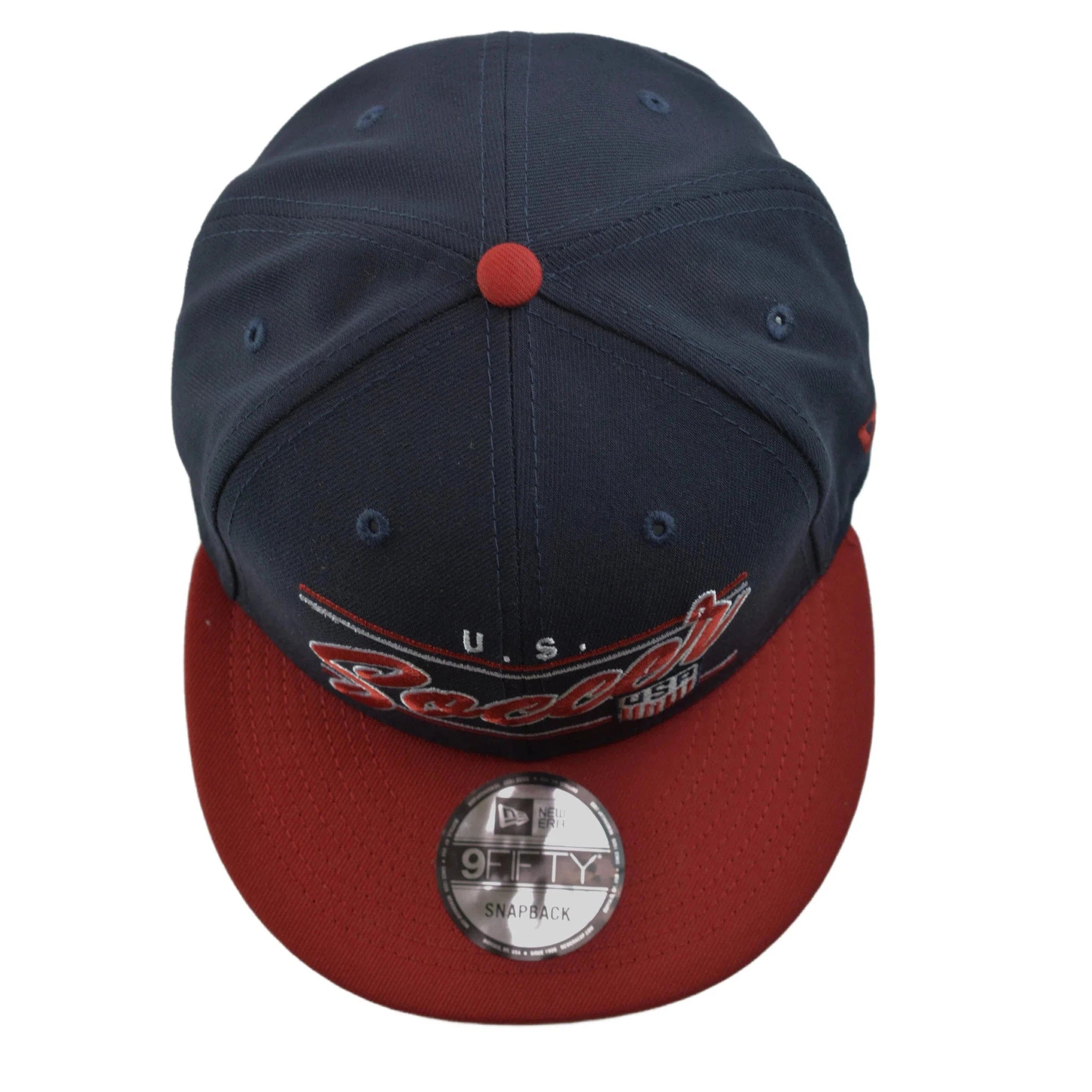 New Era 9FIFTY Team USA Olympic Soccer Navy Blue & Red Men's Snapback Hat