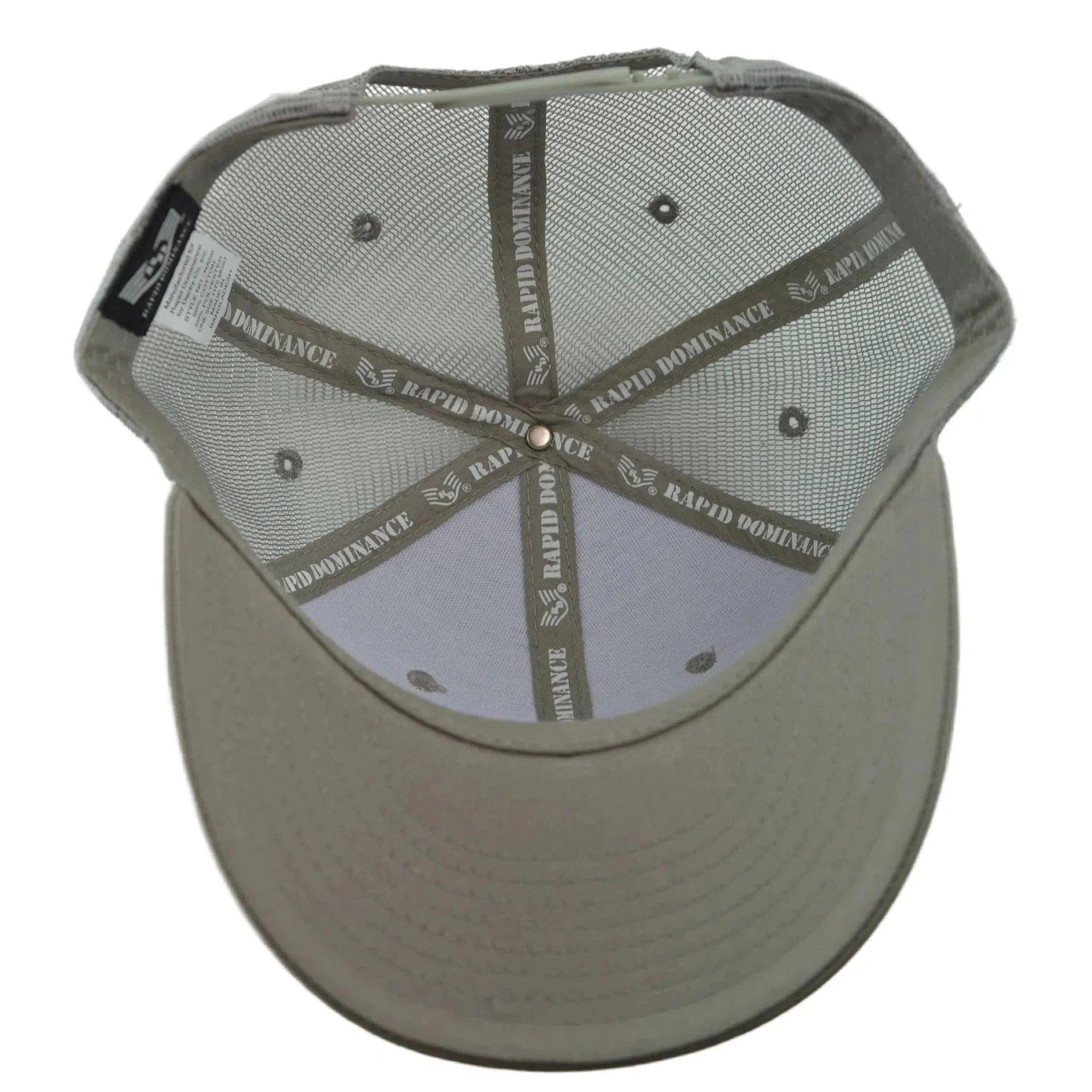 NASA Adjustable Mesh Back Snapback Cap Men's Gray Trucker Hat by Rapid Dominance