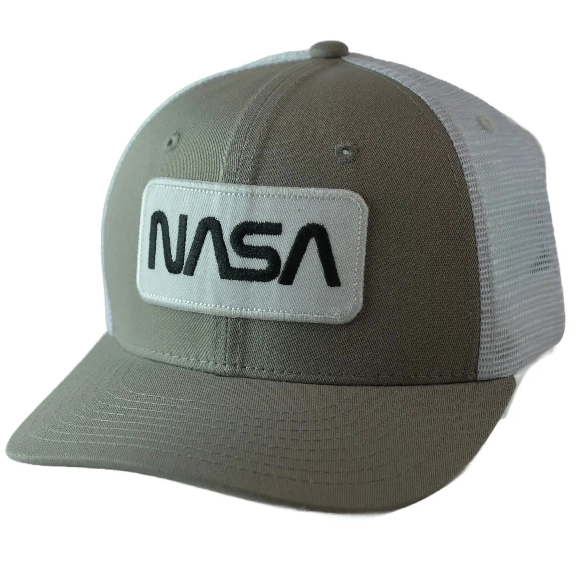 NASA Two Tone Adjustable Mesh Back Snapback Men's Gray & White Hat by Rapid Dominance