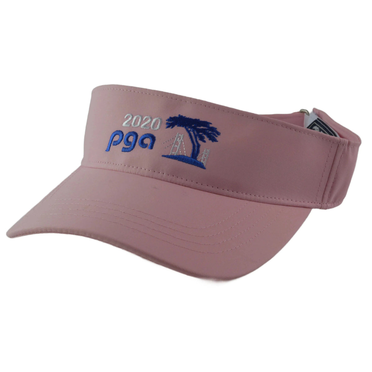 PGA Harding Park Pigment Dye Women's Pink Golf Sun Visor by Ahead