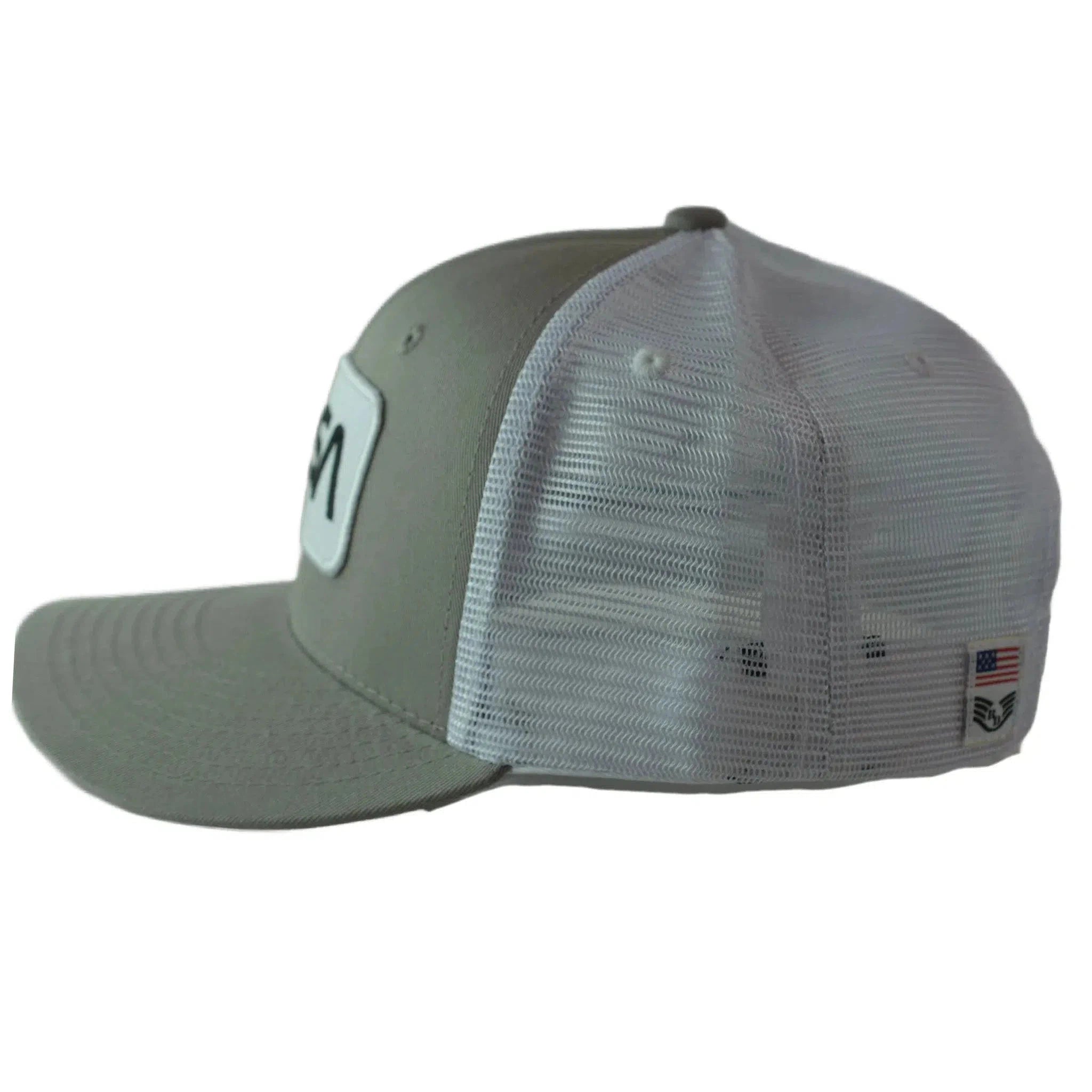 NASA Two Tone Adjustable Mesh Back Snapback Men's Gray & White Hat by Rapid Dominance