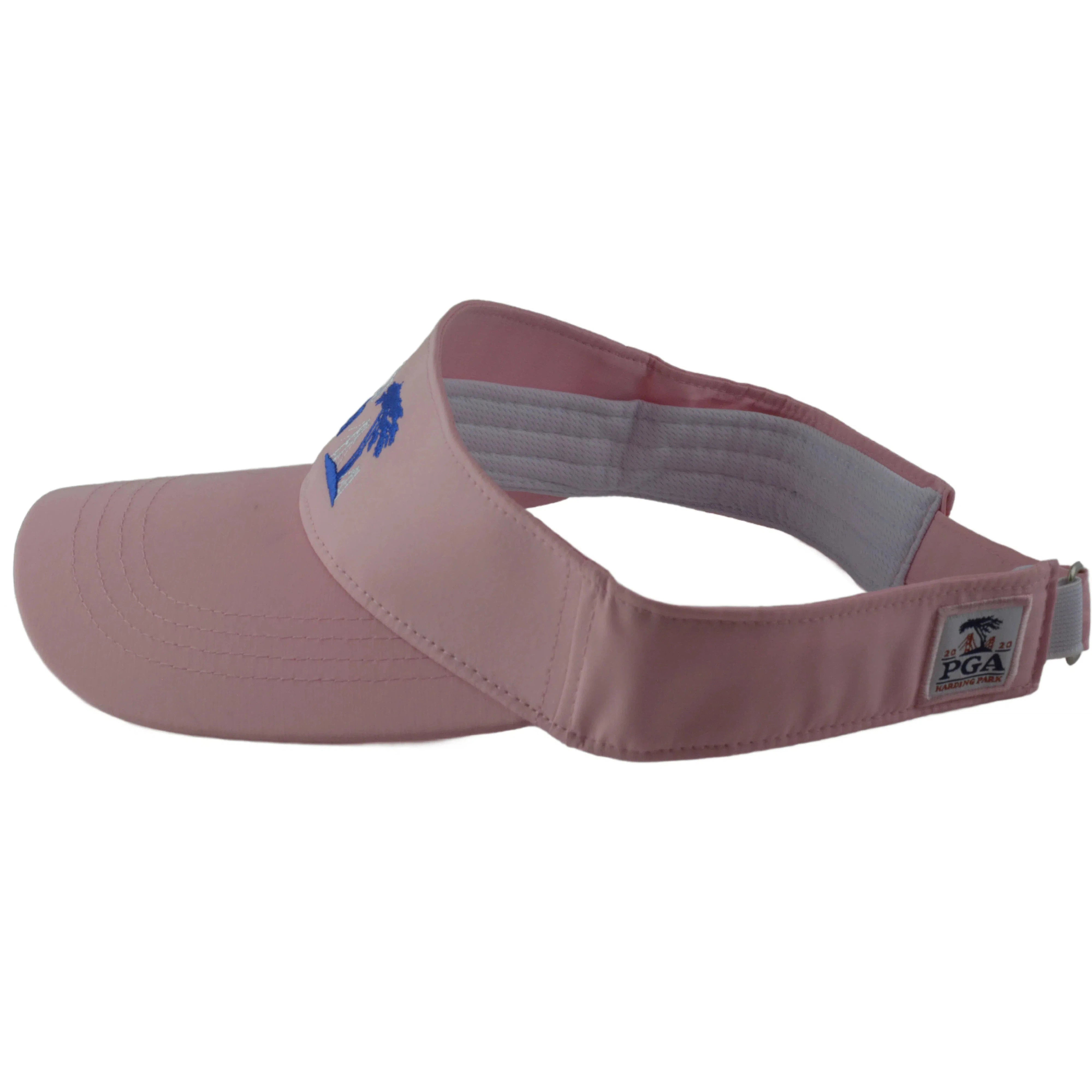 PGA Harding Park Pigment Dye Women's Pink Golf Sun Visor by Ahead