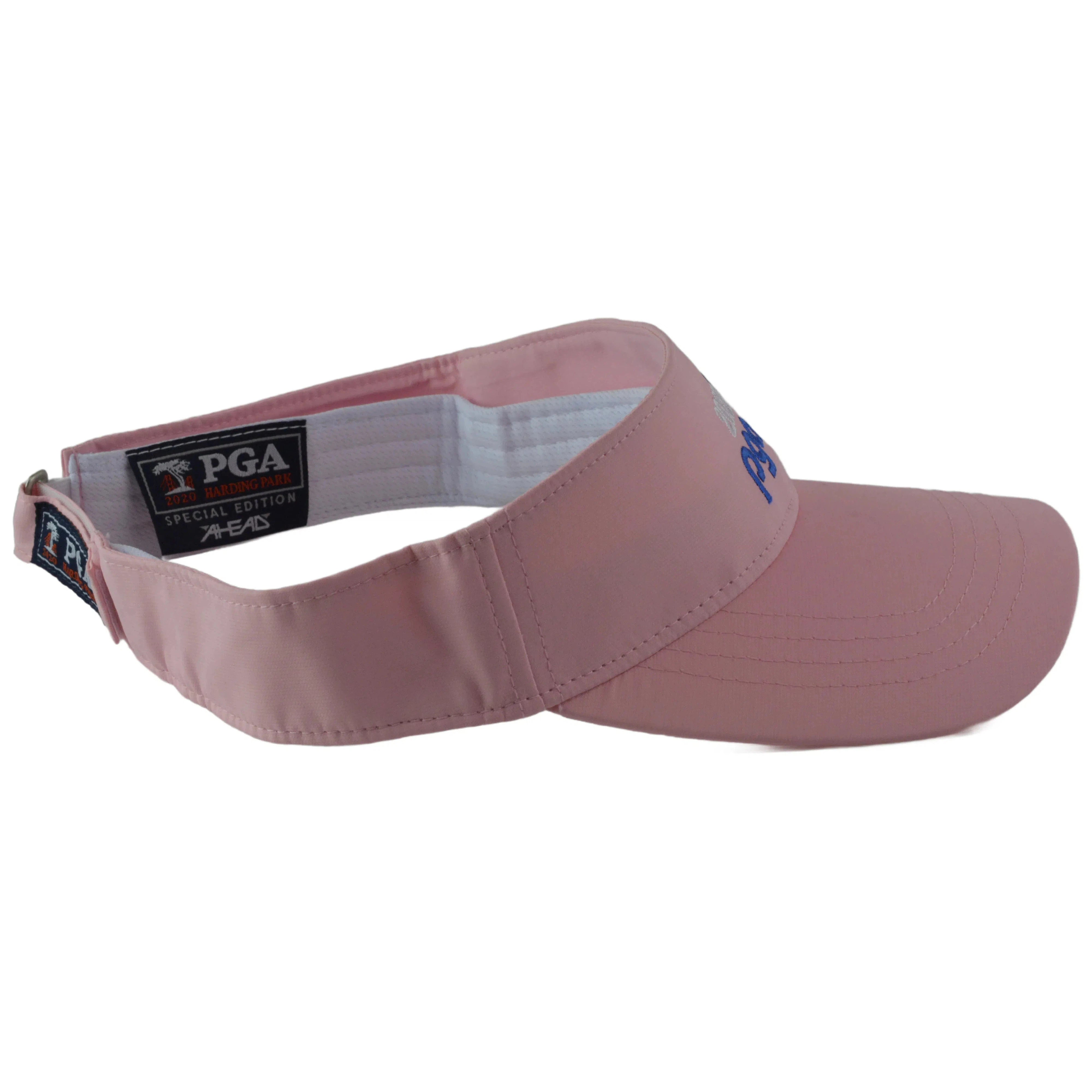 PGA Harding Park Pigment Dye Women's Pink Golf Sun Visor by Ahead