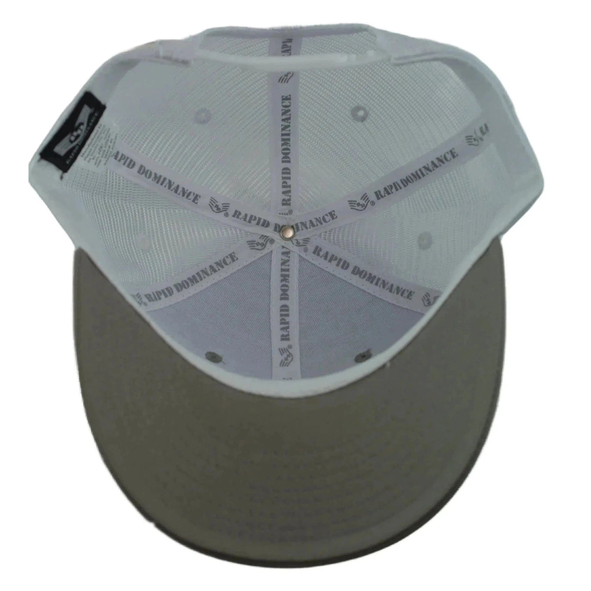 NASA Two Tone Adjustable Mesh Back Snapback Men's Gray & White Hat by Rapid Dominance