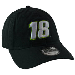 Kyle Busch #18 New Era NASCAR Driver 9TWENTY Black & Neon Strapback Adjustable Hat