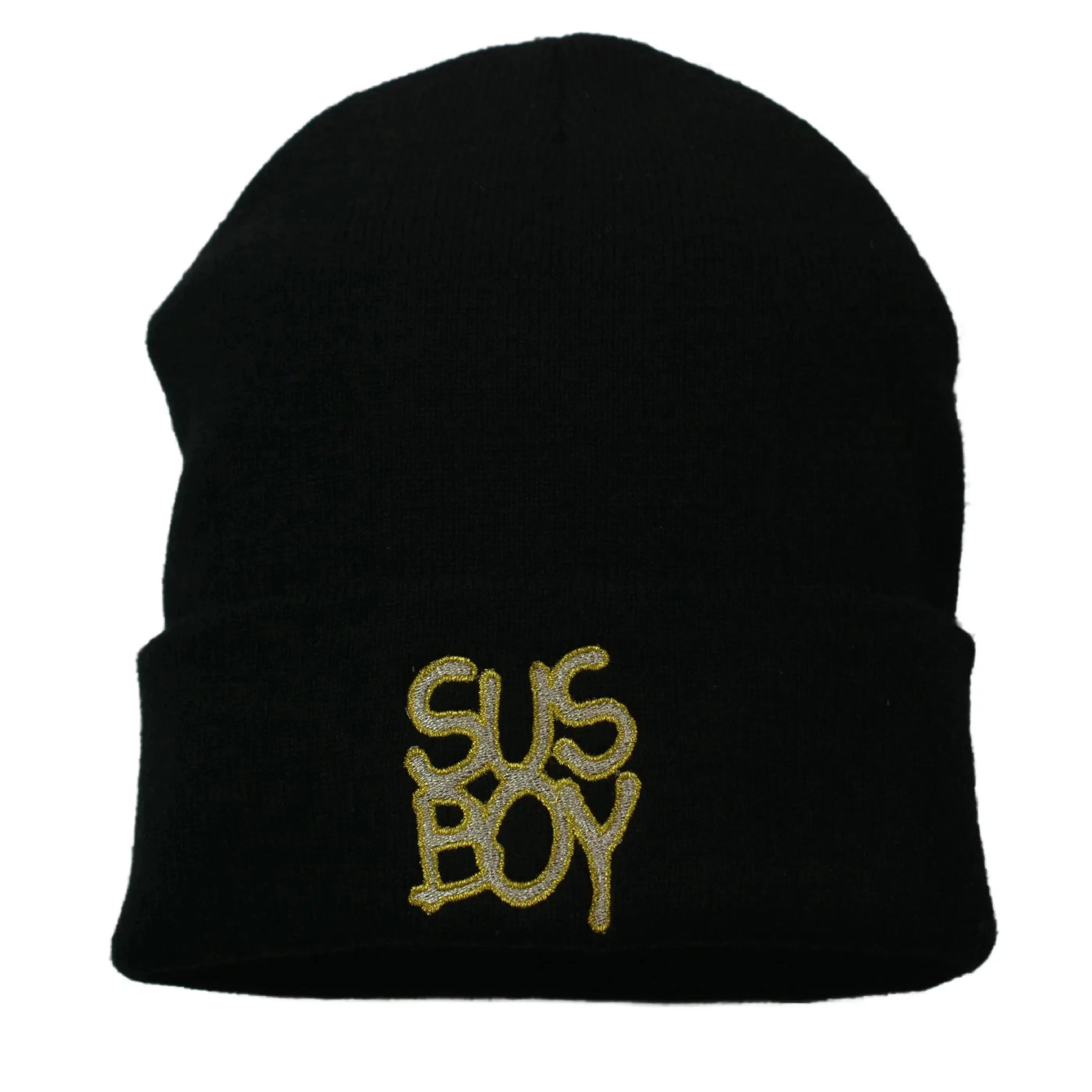 SUS BOY "Iced Out" Cuffed Knit Beanie , Winter Watch Cap, Hat