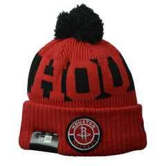 Houston Rockets New Era NBA Sport Knit Basketball Winter Knit Beanie with Pom