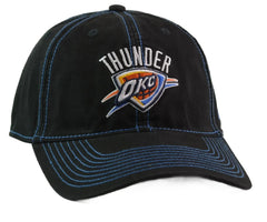 Oklahoma City Thunder Adidas Black Contrast Stitch Adjustable Hat