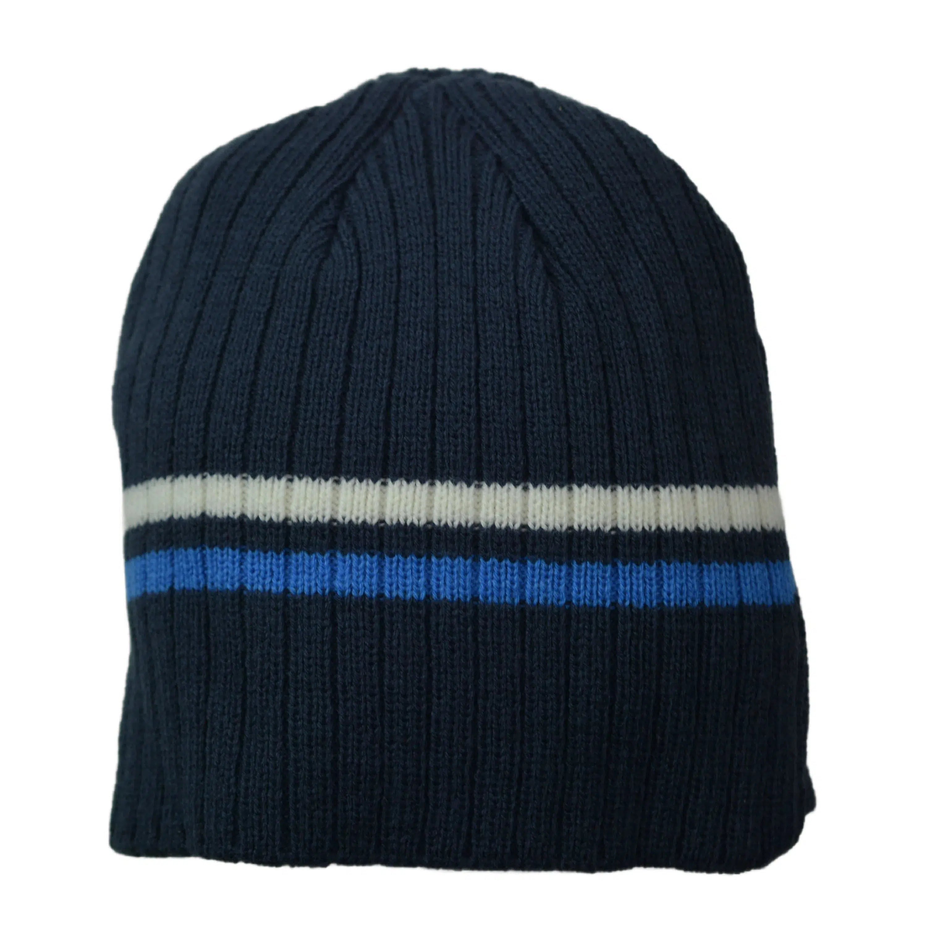 Los Angeles Chargers Reebok NFL Team Colors Cuff-less Striped Beanie Winter Hat