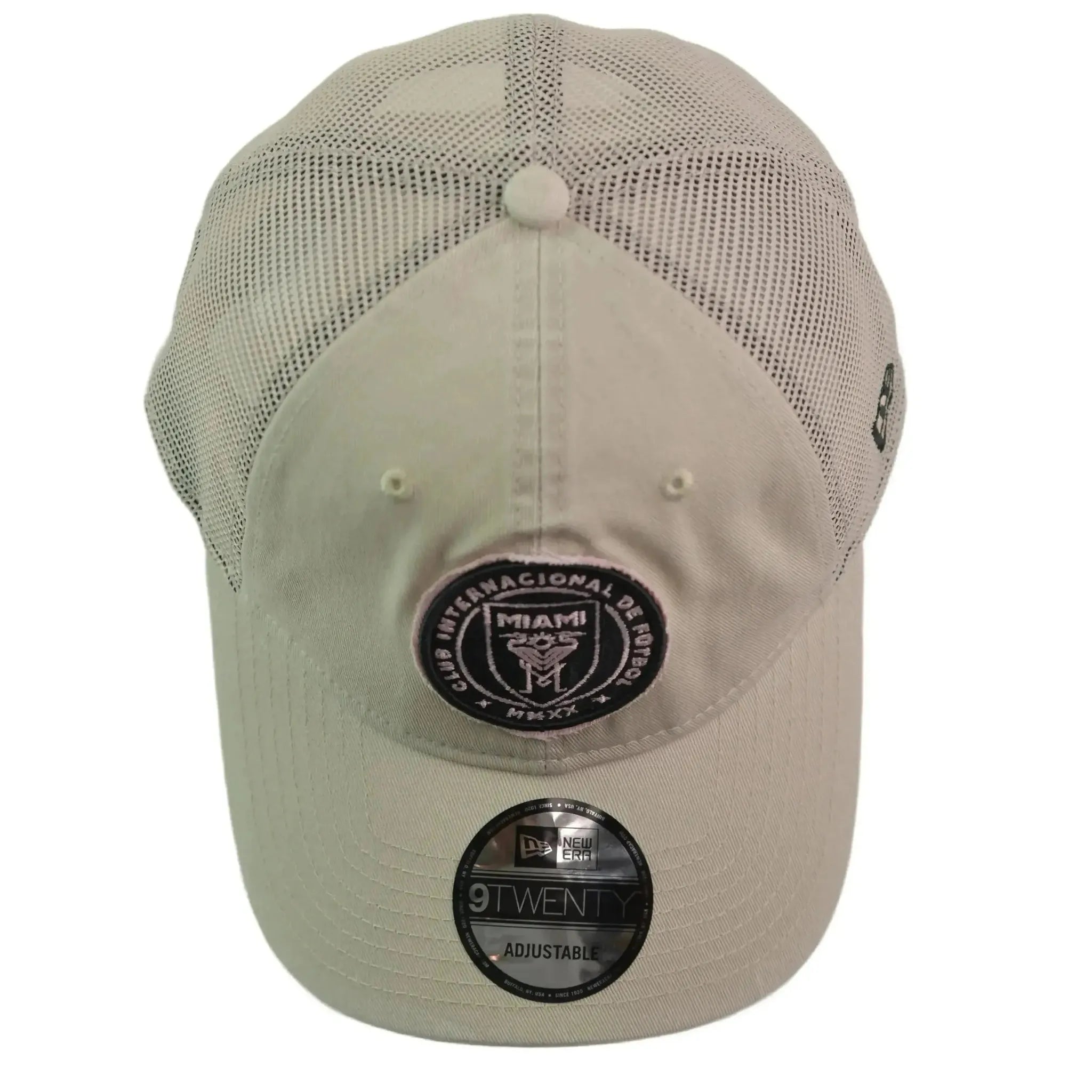 New Era 9TWENTY Inter Miami CF Khaki Meshback Adjustable Hat