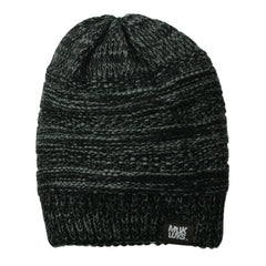 Ebony and Cinder Muk Luks Knit Fleece lined Beanie Winter Hat