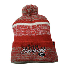 Georgia Bulldogs 2022 NCAA National Football Champions Knit Pom Beanie Winter Hat by '47