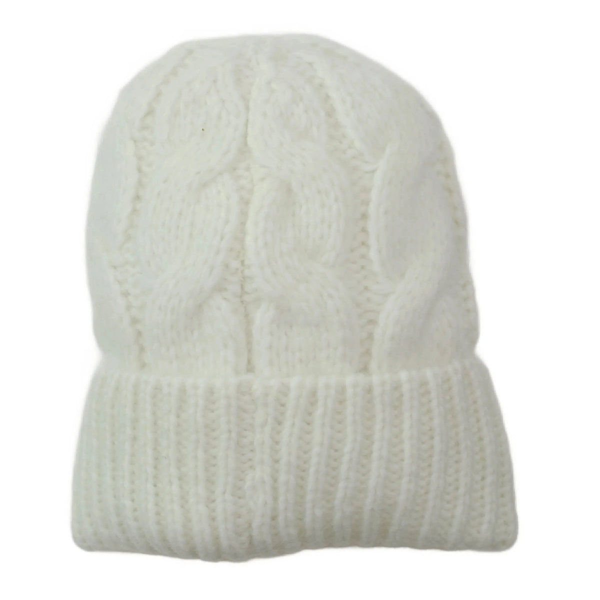 Liz Claiborne Women’s Cream White Cable Knit Beanie