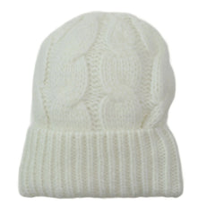 Liz Claiborne Women’s Cream White Cable Knit Beanie