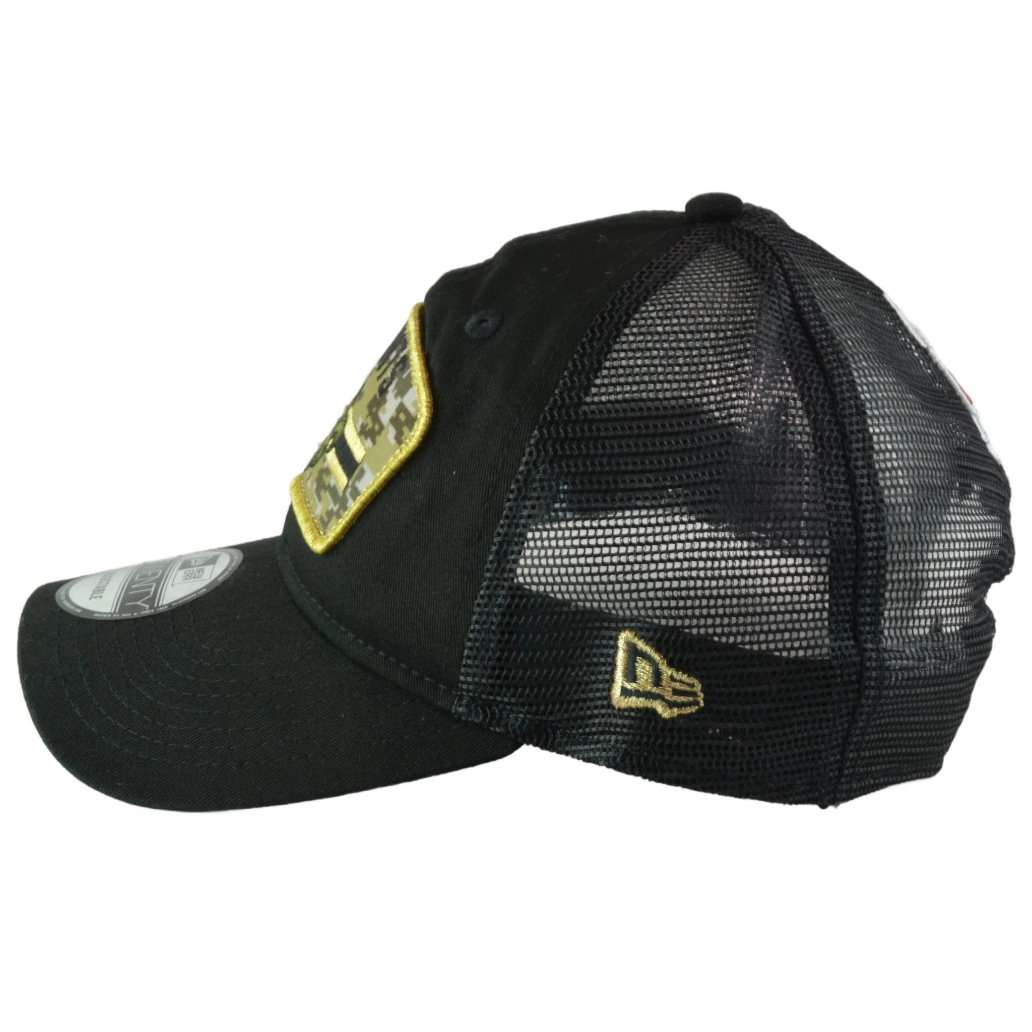 New Orleans Saints New Era 920 Salute To Service Black Mesh Back Adjustable Men's Snapback Hat