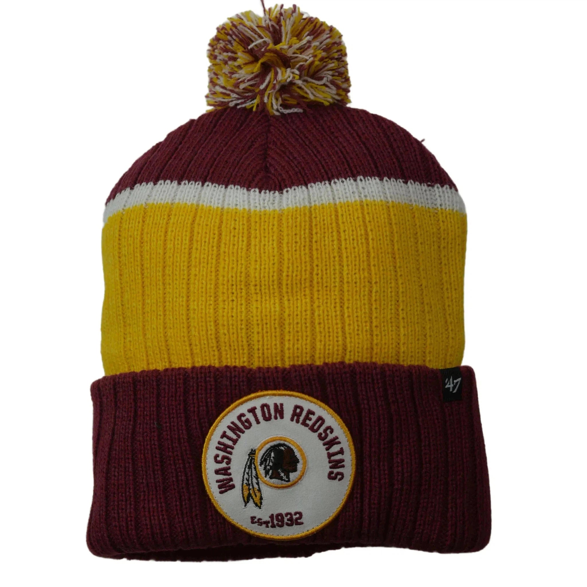 Washington Commanders '47 Holcomb NFL Legacy Knit Pom Beanie Winter Hat