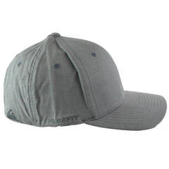 Quiksilver Surf Style Sidestay Logo Charcoal Gray & Black Flex FIt Hat