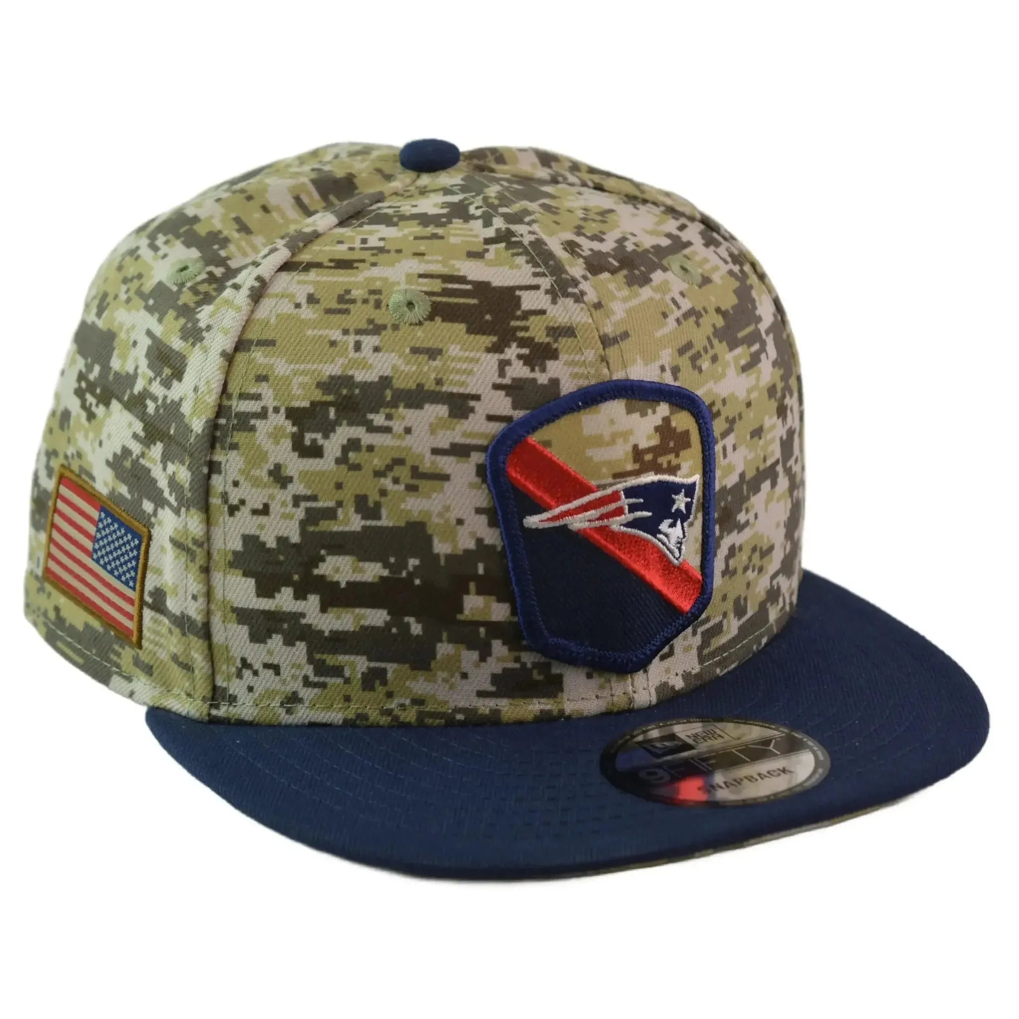 New England Patriots New Era 9FIFTY NFL Salute to Service Camo Snapback Hat