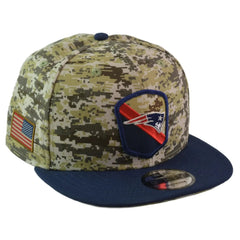 New England Patriots New Era 9FIFTY NFL Salute to Service Camo Snapback Hat