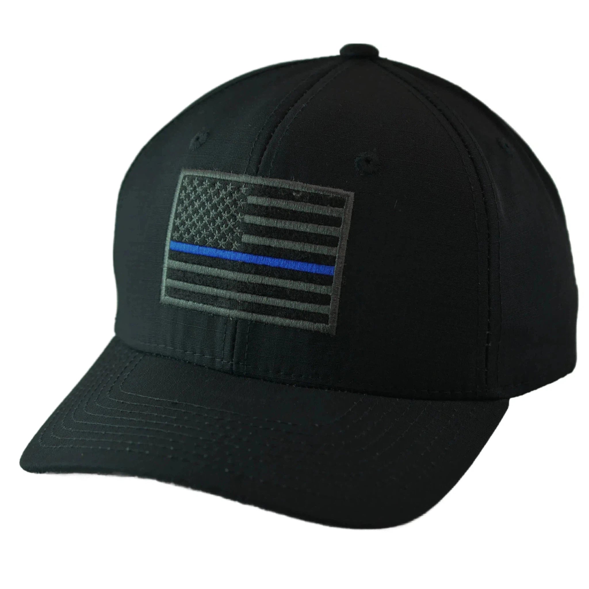 Thin Blue Line Flag Relaxed Fit Support Police Ripstop Tactical Hat by Rapid Dominance