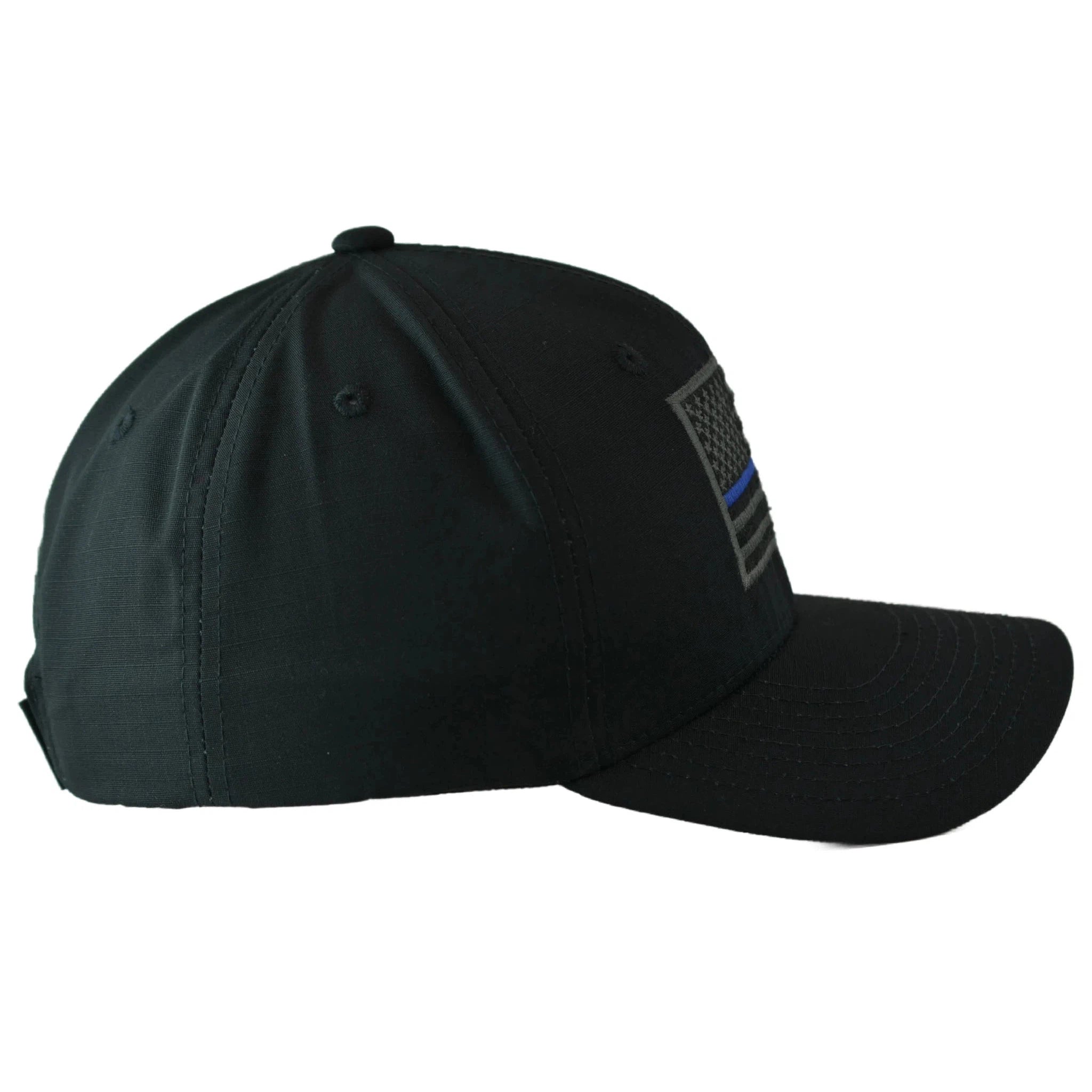 Thin Blue Line Flag Relaxed Fit Support Police Ripstop Tactical Hat by Rapid Dominance