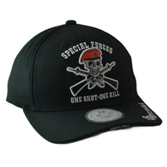 Special Forces Skeleton "One Shot-One Kill" Men's Military Adjustable Hat by Rapid Dominance