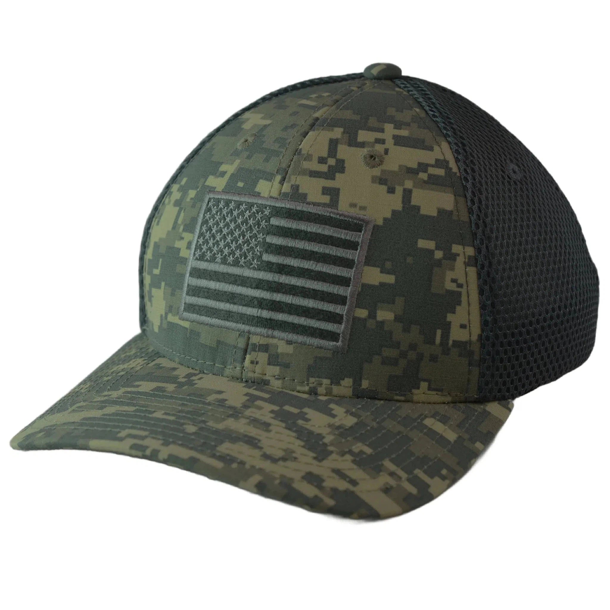 United States USA Tonal Flag ACU Digi Camo Tactical AirMesh Ripstop Hat by Rapid Dominance